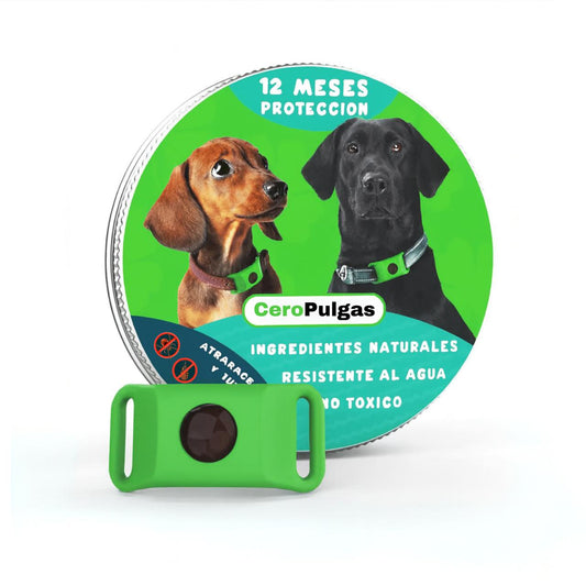 CeroPulgas™ - Collar natural antiparasitario 12 meses para perros