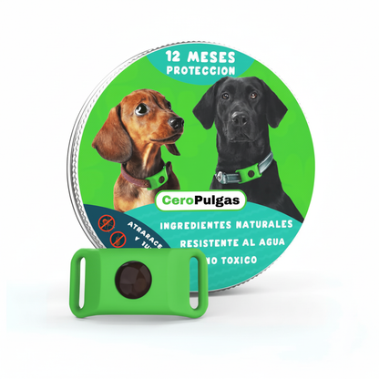CeroPulgas™ - Collar natural antiparasitario 12 meses para perros
