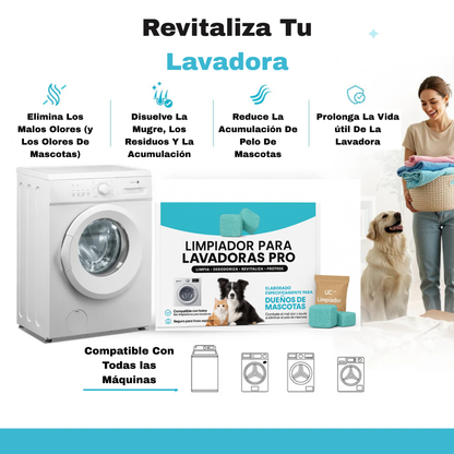 Peluditos Limpios de lavadoras Pro